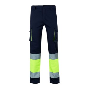 CALÇA MULTIBOLSOS 303002S AZUL ESC/AMARELO AV